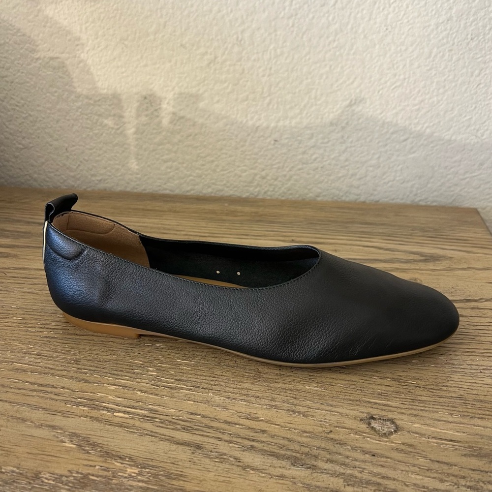 Everlane The Day Glove ballet flat black leather minimalist classic sz 8 - Picture 3 of 12